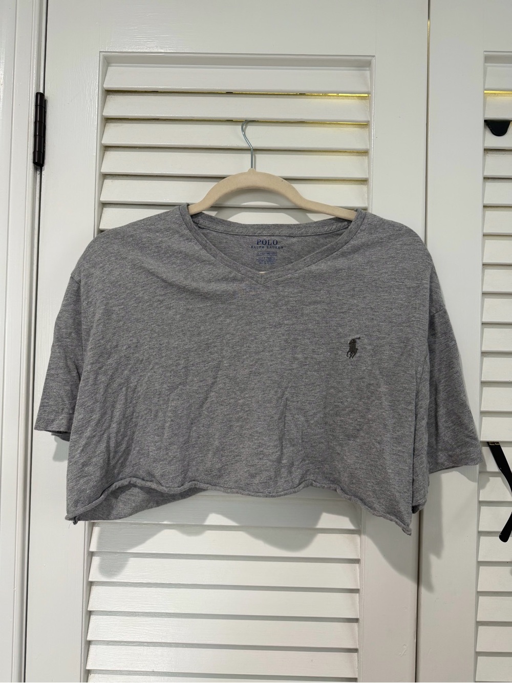Polo by Ralph Lauren Heather Gray Crop Top
